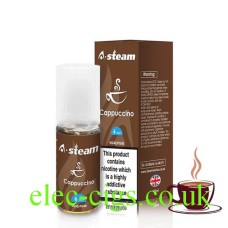A Steam 10ML E-Liquid Cappuccino from only £1.59