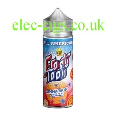 a bottle of All American Frooti Tooti: Cinnamon Rolls 100 ML E-Liquid