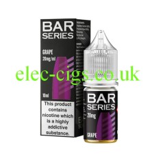 Bar Series 10ML Nicotine Salts Grape from only £1.89