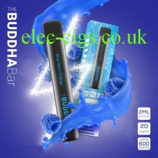 image shows the Blue Razz Energy Drink from Buddha Bar