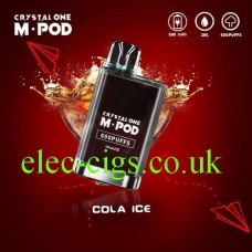 Crystal One M-Pod 600 Puff Disposable E-Cigarette Cola Ice only £3.00