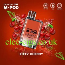 Crystal One M-Pod 600 Puff Disposable E-Cigarette Fizzy Cherry