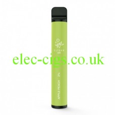 Image shows the Apple Peach 600 Puff Disposable E-Cigarette by Elf Bar