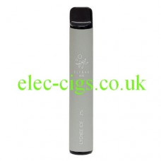 Image shows Lychee Ice 600 Puff Disposable E-Cigarette by Elf Bar 