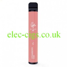 Image shows Strawberry Kiwi 600 Puff Disposable E-Cigarette by Elf Bar