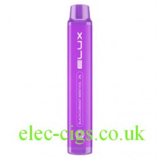 Image shows Elux Mini 600 Puff Disposable Bar: Blackcurrant Menthol