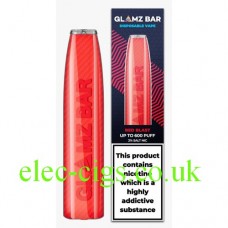 image of the Red Blast 600 Puff Disposable Bar from Glamz Bar and it is red!