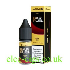 Hangsen bar fuel show the bottle and box of Cola Ice