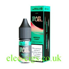 Hangsen bar fuel show the bottle and box of Menthol Candy
