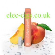 aIVG Bar Plus: Peach Rings 800 Puff surrounded by fruit and Ice