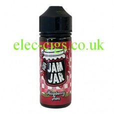 Image shows Raspberry Jam 100 ML E-Liquid from the Jam Jar Range by Ultimate Puff