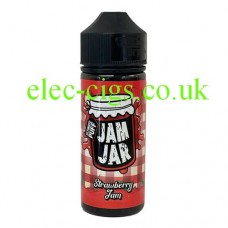 Image shows Strawberry Jam 100 ML E-Liquid from the Jam Jar Range by Ultimate Puff