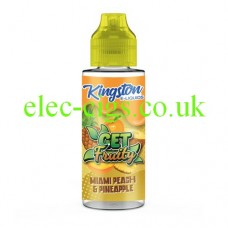 Image shows Kingston 100 ML Get Fruity Miami Peach Pineapple