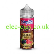 Image shows Kingston 100 ML Luxe E-Liquid Blueberry Sour Raspberry