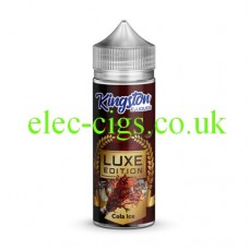 Image shows Kingston 100 ML Luxe E-Liquid Cola Ice