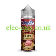 Image shows Kingston 100 ML Luxe E-Liquid Strawberry Ice Cream