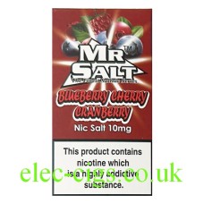 Blueberry Cherry Cranberry 10 ML Nicotine Salt E-Liquid by Mr Salt FROM ONLY £1.99