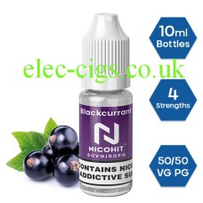 Nicohit Blackcurrant E-Liquid from only £1.99 with some of the raw ingredients around it