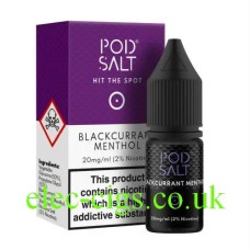 Pod Salt Hit The Spot E-Liquid Blackcurrant Menthol