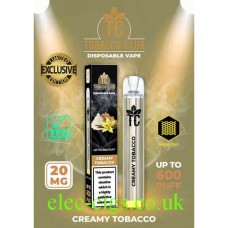 Tobacco Club Creamy Tobacco Disposable Vapes with lots of information about the product 