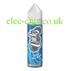 image shows a bottle of Blue Hi-Zen 50 ML E-Liquid from Uncles Vapes