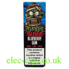 Image shows Blueberry Gum 10 ML E-Liquid by Zombie Blood