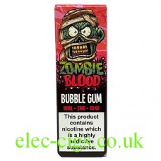 Image shows Bubble Gum 10 ML E-Liquid by Zombie Blood