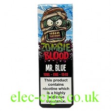 Image shows Mr Blue 10 ML E-Liquid by Zombie Blood
