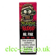 Image shows Mr Pink 10 ML E-Liquid by Zombie Blood 