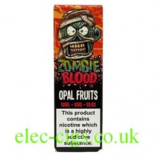 Image shows Opal Fruits 10 ML E-Liquid by Zombie Blood