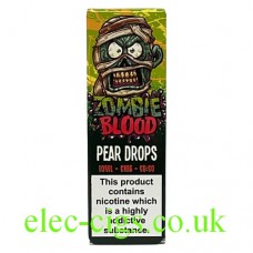 Image shows Pear Drops 10 ML E-Liquid by Zombie Blood