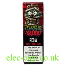 Image shows Red A 10 ML E-Liquid by Zombie Blood