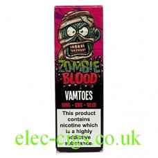 Image shows Vamtoes 10 ML E-Liquid by Zombie Blood 