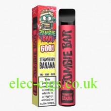 Zombie Bar 600 Puff Strawberry Banana. From only £3.90 Zombie Bar 600 Puff Strawberry Banana. From only £3.90