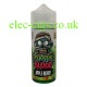 Image shows a bottle of Apple Berry 100 ML E-Liquid from Zombie Blood