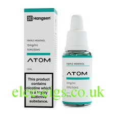 Hangsen Atom E-Liquid Triple Menthol from only £1.50