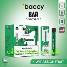 Image shows Kiwi Passionfruit 600 Puff Disposable Bar from iBaccy