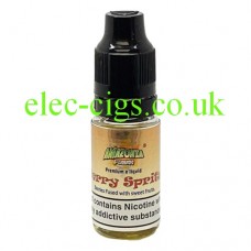 image shows  a bottle of Amazonia 10ML Sub-Ohm E-Liquid Berry Spritz