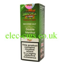 Double Menthol Nicotine Salt E-Liquid from Amazonia