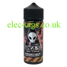 100 ML Prometheus E-Liquid from Area 51 just the bottle on a white background