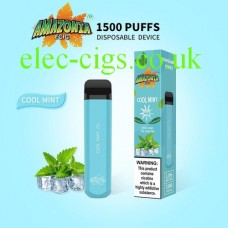 Cool Mint 1500 Puff Disposable E-Cigarette by Amazonia Cool Mint 1500 Puff Disposable E-Cigarette by Amazonia