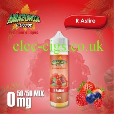 image shown on matching background, R Astire 50ML E-Liquid with a 50-50 Mix by Amazonia