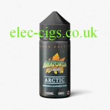 image shows a bottle of Black Edition Arctic 100 ML E-Liquid by Amazonia