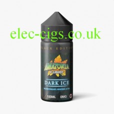 image shows a bottle of Black Edition Dark Ice 100 ML E-Liquid by Amazonia