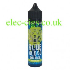 image shows a bottle of Black Jack 50-50 (VG/PG) E-Liquid 50 ML by Blue Blood