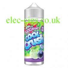 Image shows a bottle of Cool Crush Apple Blackcurrant 100ML E-Liquid