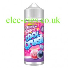 Image shows a bottle of Cool Crush Blackcurrant Cranberry 100ML E-Liquid