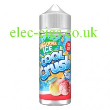 Image shows a bottle of Cool Crush Mango Lychee Ice 100ML E-Liquid