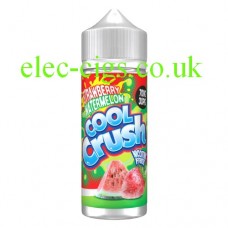 Image shows a bottle of Cool Crush Strawberry Watermelon 100ML E-Liquid