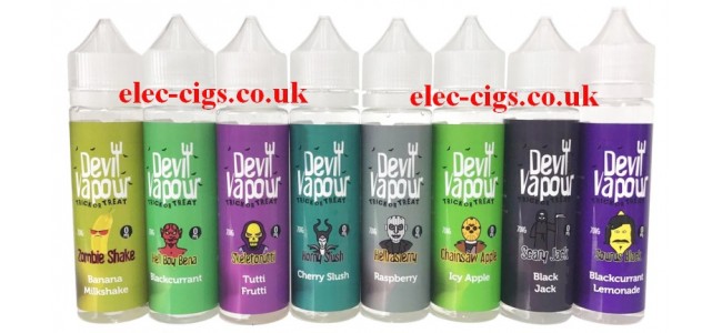 Devil Vapour: Zero Nicotine E-Juice: 70-30 (VG/PG) 50 ML